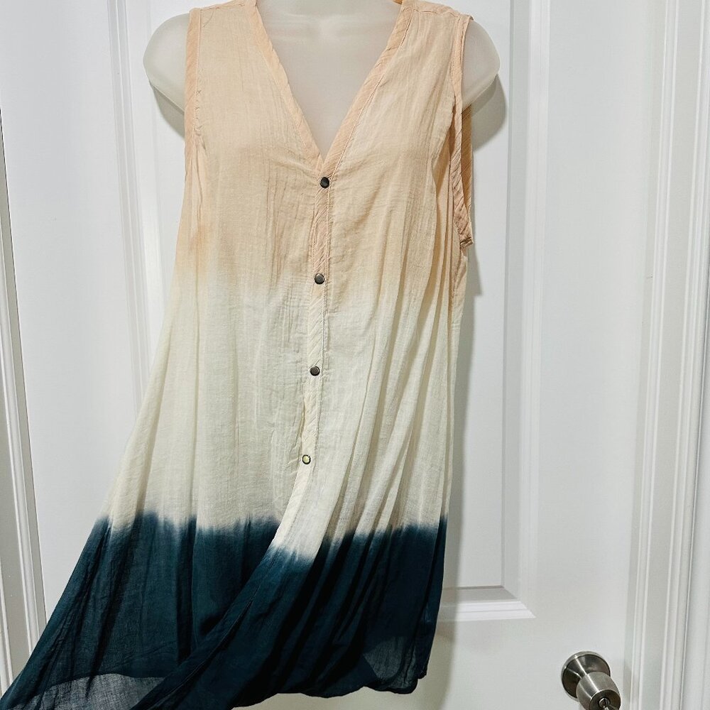 New STARK x 3-Color Sleeveless Long Tunic/Mini, Size L (NWOT}